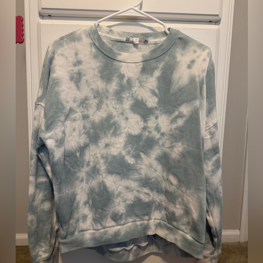 Pink Rose tie dye crewneck
